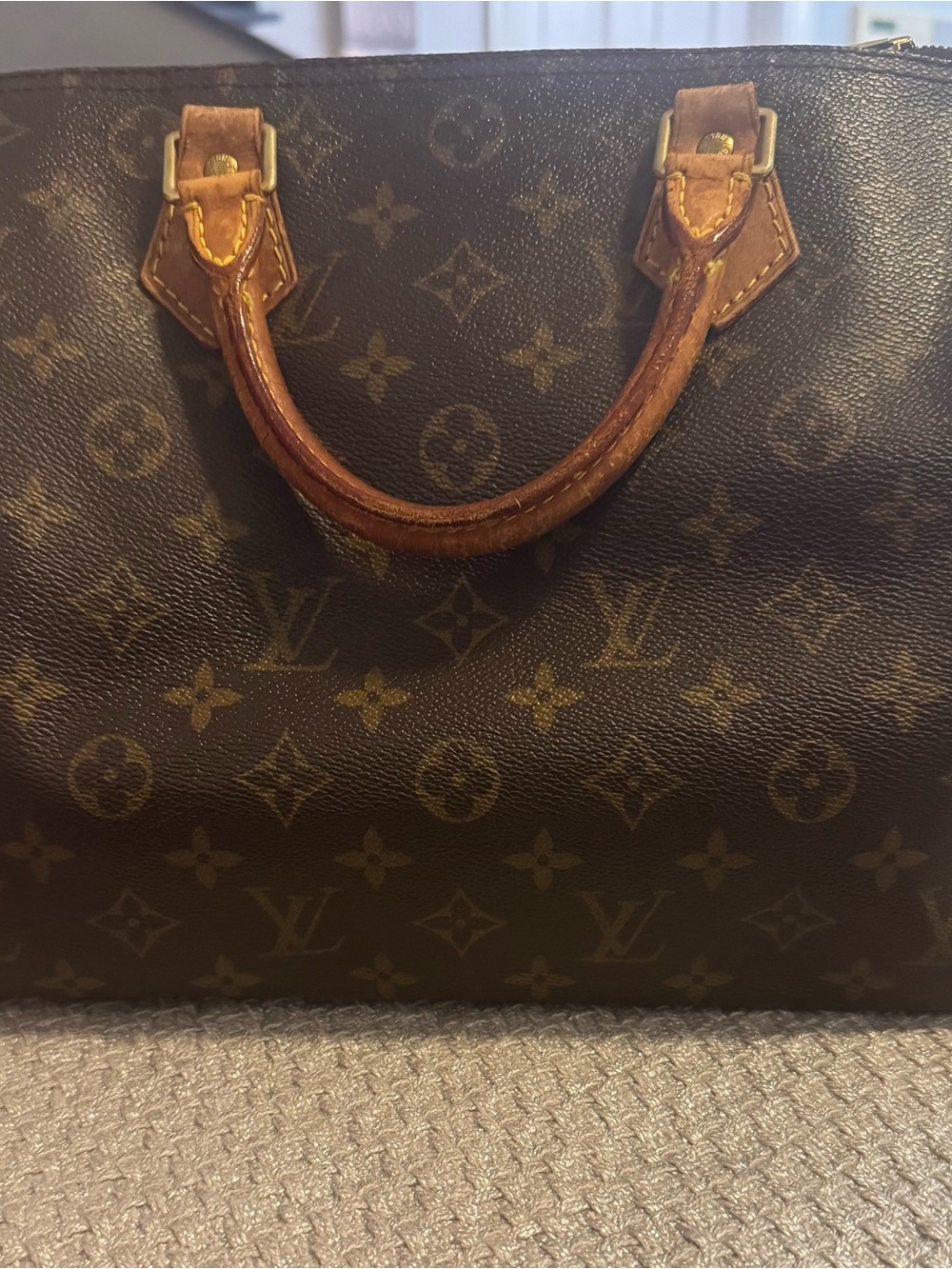 Louis Vuitton Brown Monogram Canvas Top-Handle Satchel